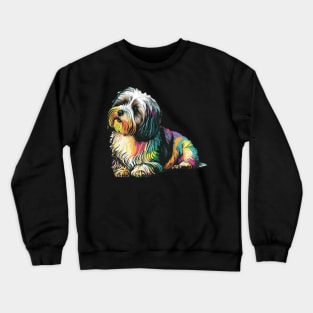 Havanese Dog Art Crewneck Sweatshirt